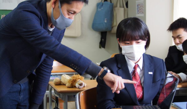青森県立三本木農業恵拓高等学校にてプレゼン講座