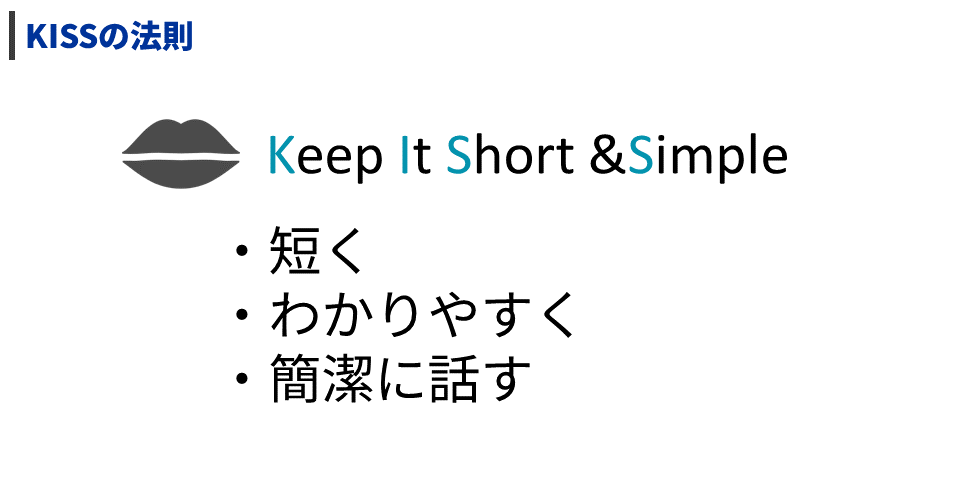 KISSの法則・キスの法則